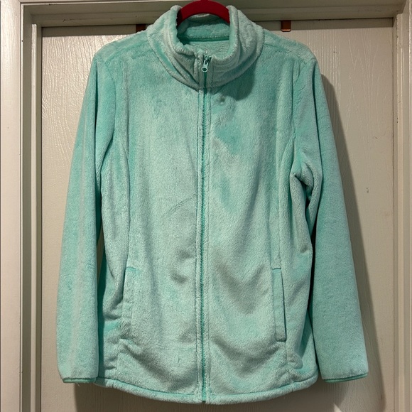 Mint Green Fleece Jacket - Picture 1 of 6